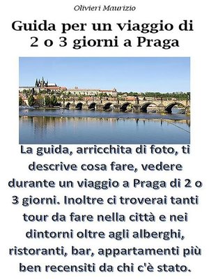 cover image of Guida Viaggio a Praga di 2 o 3 giorni